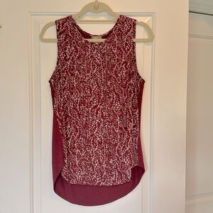Sleeveless Anthropologie Burgundy Blouse - Size M